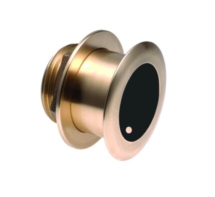 Raymarine RM-A80047 Sensore Raymarine B175H Passante in Bronzo per Profondità e Temperatura 1kW - Profilo Basso 12° (H: 130-210kHz) con Cavo